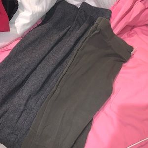 Grey/Green Nordstrom BP Medium Leggings